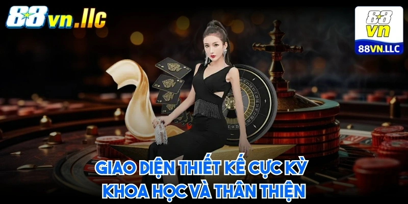 Giao diện thiết kế cực kỳ khoa học và thân thiện